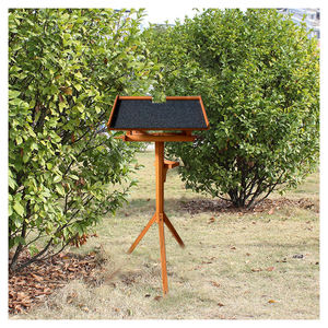 Legno massello uccello nido Feeder giardino corridoio uccello tavolo Free Standing all'aperto Slow Feeder Station per piccoli animali - Product Image 6