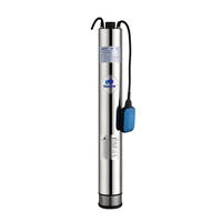 Pompe submersible pour puits profond en acier inoxydable AISI304 durable de 4 pouces, 0,5 ch-1,5 ch, pour usage domestique et irrigation
