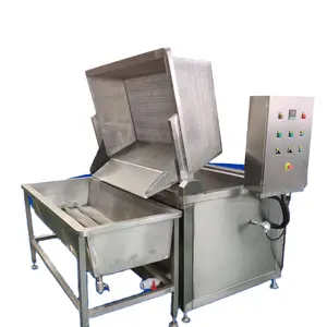 Oil Filter System Food Snack Processing Frying Machine Fried Tofu Egg Meat Pie Bean Curd Deeo Fryer
