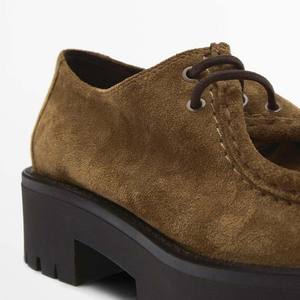 2024 automne style britannique chaussures à talons épais femmes <span class=keywords><strong>en</strong></span> <span class=keywords><strong>cuir</strong></span> semelle épaisse mocassins décontractés rétro Derby chaussures - Product Image 4