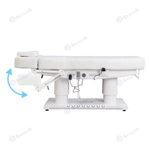 Poltrona massaggiante elettrica di lusso a 4 motori con controllo del piede a inceratura letti massaggianti sedia con luce e letto per il viso con riscaldamento di bellezza - Product Image 5