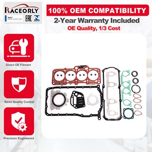 RACEORLY Juego <span class=keywords><strong>de</strong></span> Juntas para Reconstrucción <span class=keywords><strong>de</strong></span> Motor <span class=keywords><strong>de</strong></span> 24 Piezas 068198013N 06A103383AN para VW Golf Jetta Passat B5 AZJ 2.0 AZJ BFF - Product Image 2