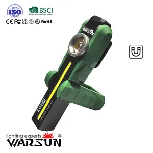 WARSUN jam Alarm matahari terbit, 1300 Lumen truk tipe C, bangun pintar dengan lampu kerja Led dapat diisi ulang