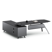 Bureau de direction moderne de luxe haut de gamme, bureau de direction en bois E0 de haute qualité, bureau de direction