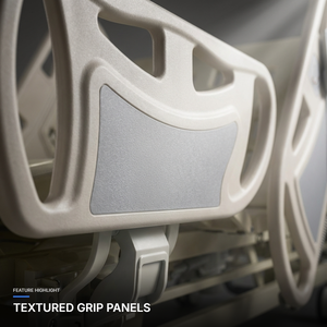 Lit d'<span class=keywords><strong>urgence</strong></span> pour soins intensifs à cinq fonctions avec barreaux latéraux en ABS de haute qualité, contrôle infirmier, réalisation de RCP, patient paralysé - Product Image 4