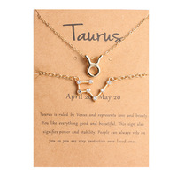 Nouveau collier double couche plaqué or avec pendentif exquis signes du zodiaque chinois, bijou de personnalité pour femme