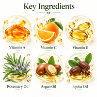Capsules de Vitamines Capillaires à Marque Blanche : Vitamines A, C, E, Romarin, Huile d'Argan, Huile de Jojoba – Complément Alimentaire Beauté et Nutrition – Usine OEM ODM
