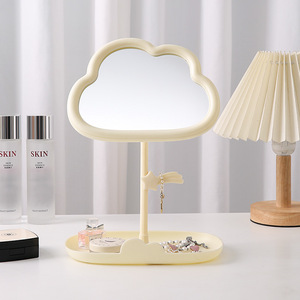 Specchio per il Trucco Meteor Clouds Serie Ragazze Appendibile Portagioie da Tavolo Specchio Girevole HD Monofacciale - Product Image 4