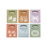 20 autocollants par paquet, série Gentle Lace, style français légèrement rétro, matériaux DIY