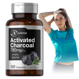 Cápsulas Duras de Carbón Activado Personalizables, Apoyan la Salud, Cápsulas de Carbón Natural, Carbón Activado de Cáscaras de Coco - Product Image 1