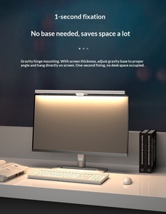 Lámpara de Escritorio LED Táctil para Oficina, <span class=keywords><strong>Pantalla</strong></span> de Ordenador Colgante para Interior, 18 33 50cm, Protección Ocular - Product Image 4