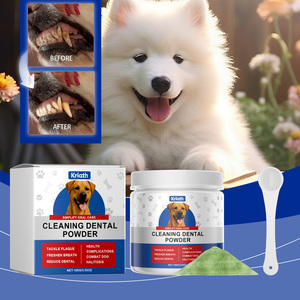 אבקת ניקוי שיניים לכלבים 100 גרם תמצית צמחים לנשימה רעננה, להפחתת אבנית, תמיכה בבריאות הפה, אספקה ישירה מהמפעל, ייצור לפי הזמנה (OEM) - Product Image 3