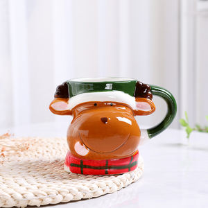 Дешевая оптовая продажа, керамическая кружка для кофе и чая 11 унций с сублимационным цветом внутри, рождественские подарки - Product Image 4