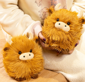 Nouvelle <span class=keywords><strong>Peluche</strong></span> Vache des Highlands écossaise, Jouet en <span class=keywords><strong>Peluche</strong></span> Réaliste et Doux, Vente Chaude, Jouet de Ferme Câlin - Product Image 5