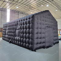 Tente de fête gonflable pour boîte de nuit mobile disco portable noire géante de 20 pieds à louer