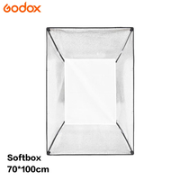 Godox Softbox 70*100cm Rectangulaire Softbox Double Tissu Doux avec Bowens pour Portrait Studio Blitz Speedlite Softbox