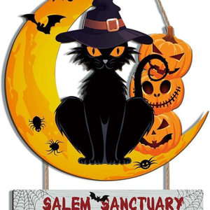 Décorations murales d'Halloween : Panneaux fantômes, nains et citrouilles en contreplaqué pour une ambiance festive - Product Image 4