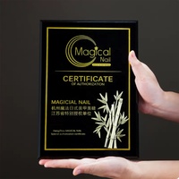 Gepersonaliseerde K9 glazen plaquette award zwarte kristallen trofee zwarte K9 optische fotolijst met schild gepersonaliseerd zakelijk cadeau