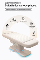 Table de soin des cils professionnelle pour salon de beauté, réglable en hauteur, ergonomique, pour extensions de cils
