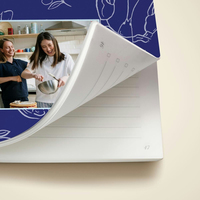 2026 Buku Resep Keluarga Kustom Sampul Kulit Jilid Termal Lembar Lepas Organizer/Planner 100 Lembar PP A4/A5/A6 Memasak