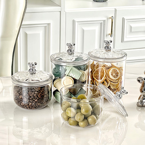 Airtight Storage Containers Cylinder Metal Lid For Coffee Beans Snacks Grains Dried Fruits Seeds Nuts M Size - Product Image 2