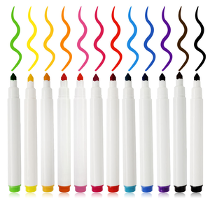 12 रंगों के कपड़े मार्कर पेन ने बच्चों की डिजी निर्माण टी-शर्ट पेंटिंग मार्कर सेट किया - Product Image 2