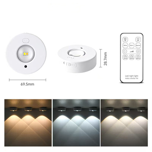 Tủ ánh sáng không dây LED Đèn mờ Tính năng USB nightlight điều khiển từ xa ánh sáng ban đêm cho tủ rượu vang trang trí nội thất bầu không khí đèn - Product Image 1