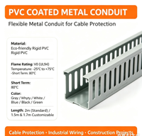 Goulotte de câblage PVC à fente étroite, excellente isolation, qualité fiable pour projets de câblage électrique industriel en usine