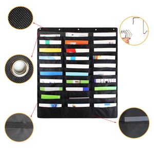 Organizador de carpetas para colgar en la pared, organizador colgante para revistas, organizador de almacenamiento con 30 bolsillos, 3 filas - Product Image 6
