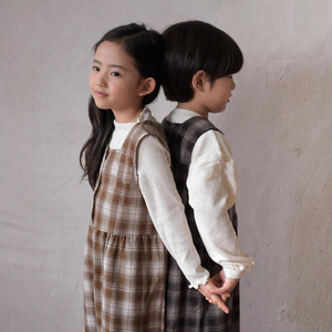 Tuta Stile Retrò a Quadri per Bambini Primavera 2026, Stile Coreano, Salopette Larga per Ragazzi e Ragazze, Gamba Dritta e Larga per Bambini Piccoli - Product Image 2