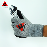Gant résistant aux coupures niveau 5 affûtage des couteaux sécurité Anti-coupure Pu sécurité Anti-coupure jardinage industriel Pu gants mécaniciens Ce