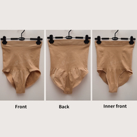 S-SHAPER Bragas Moldeadoras Sin Costuras de Cintura Alta con Tira de Silicona Antideslizante, Levantador de Abdomen, Cadera y Glúteos, Faja Corsé
