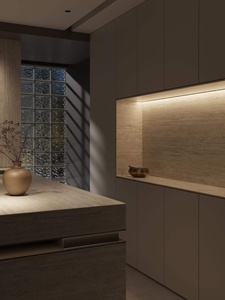 Encimera Modular de Mármol Artificial con Patrón de Travertino Blanco, Acabado Mate, 1600x3200mm, para Centros Comerciales y Villas - Product Image 5