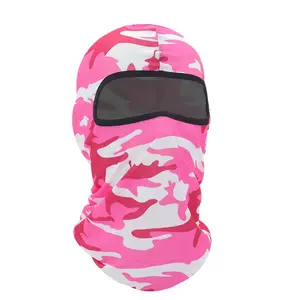 Masker Wajah Balaclava Polyester, Pelindung Kaki Leher Pendingin Musim Panas, Pelindung UV Syal Ski Sepeda Motor untuk Pria/Wanita