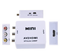 Kotak Konverter AV ke HDMI AV2HDMI HDMI2AV HDMI ke AV RCA CVSB Adaptor Video HD 1080p L/R Koaksial Scaler Audio Mendukung NTSC PAL