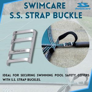 Boucles de sécurité pour couverture de piscine Swimcare en acier, 1,90 po x 1,25 po, lot de 5, boucles robustes en acier inoxydable pour accessoires de piscine - Product Image 5