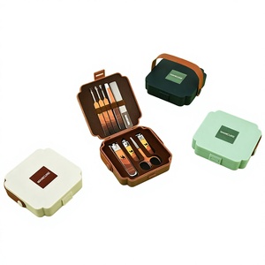 Portable 9 Piece Manicure <b>Pedicure</b> <b>Set</b> Stainless Steel Nail Care Tools Gift Box Case for DIY Manicure - Product Image 2