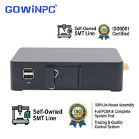 Mini Computadora de Bajo Consumo Sin Ventilador, Intel J1900 Quad-Core, DDR3L 8GB, Doble GbE, 2COM RS232 RS485 GPIO -20~60 ° Soporte C VESA