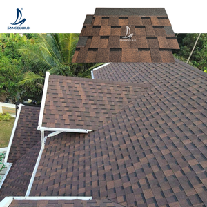 <span class=keywords><strong>Bardeaux</strong></span> de toiture en fibre de verre colorés, imperméables, bitumineux et laminés, design moderne, échantillon gratuit - Product Image 2