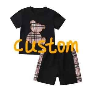 Комплект одежды для мальчиков, футболка с коротким рукавом и штаны, летний детский спортивный костюм для мальчиков, детская одежда, От 5 до 12 лет для подростков