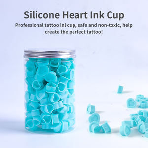 YABA nouveau Silicone en forme de coeur <span class=keywords><strong>tatouage</strong></span> encre tasse maquillage Permanent Pigment tasse amour couleur <span class=keywords><strong>matériel</strong></span> tasse - Product Image 2