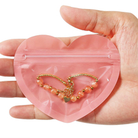 Bolsa de embalaje transparente de joyería pequeña con cierre de cremallera de Pvc transparente reutilizable al por mayor para almacenamiento de accesorios de pendientes