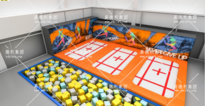 Parque Infantil Interior Grande con Cuerdas Altas, Trampolín y Tobogán - Equipo de Juego Suave Comercial, <span class=keywords><strong>Centro</strong></span> de Entretenimiento y Deportes para Niños - Product Image 6