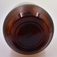 Bouteille de vin ambrée de 4 litres (1 gallon) – Growler de vin de Californie en verre, grande capacité, avec bouchon à vis et poignée