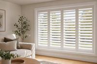 Volets en bois massif et PVC, volets intérieurs sur mesure, qualité supérieure, fabricant de volets durables