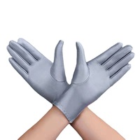 Gants noirs imperméables pour femmes musulmanes, à doigts entiers, pour usage quotidien et pour les fêtes