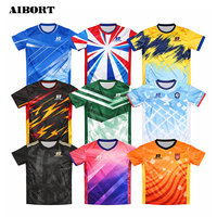 Camiseta de Fútbol Aibort de Alta Precisión, Tejido Transpirable, Evaporación del Sudor, Elástica, Moldeadora, Resistente, Personalizada para Entrenamiento de Equipos