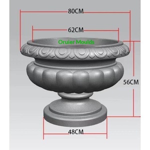 Molde para Macetas de Estilo Europeo con Columna Romana y Plantilla de Modelo Arquitectónico para Decoración de Barandillas de Balcón y Villas - Product Image 1