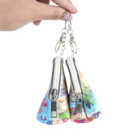 Monedero Pequeño Triangular de Cuero PU con Purpurina, con Diseño de Mapa de Cerdeña, Llavero, para Mujer y Niña, Regalo, Bolsa Portátil para Auriculares