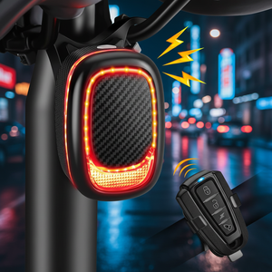 Feu arrière <span class=keywords><strong>de</strong></span> vélo intelligent LED rechargeable par USB, étanche, avec détection automatique <span class=keywords><strong>de</strong></span> freinage, feux arrière pour <span class=keywords><strong>la</strong></span> conduite nocturne - Product Image 1